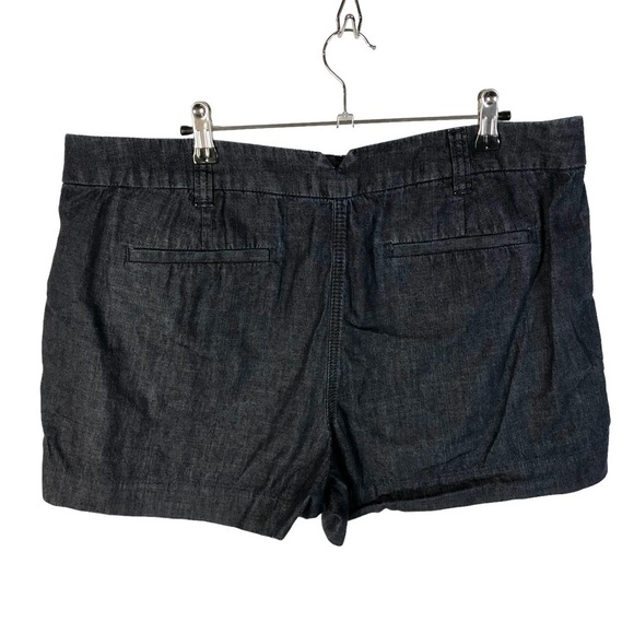 Ann Taylor LOFT The Riviera Dark Blue Wash Denim Shorts 14 - Picture 3 of 5